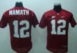 Men’s Alabama Crimson Tide #12 Namath Red NCAA Jersey Jersey , NCAA jerseys