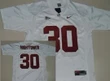 Men’s Alabama Crimson Tide #30 Tim Hightower White NCAA Jersey Jersey , NCAA jerseys