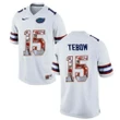 Florida Gators Tim Tebow White Printing Player Portrait Football Jersey , NCAA jerseys
