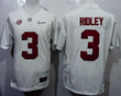 Men’s Alabama Crimson Tide #3 Calvin Ridley White NCAA Jersey Jersey , NCAA jerseys