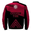 Alabama Crimson Tide Pink And Black 3d Printed Unisex Bomber Jacket