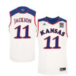 Male Kansas Jayhawks White Josh Jackson College Basketball Jersey