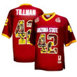 Arizona State Sun Devils Pat Tillman Maroon Printing Player Portrait Football Jersey