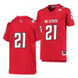 NC State Wolfpack Custom 21 Red College Football Replica Jersey Youth