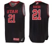Utah Utes Black Tyler Rawson College Basketball Jersey , NCAA jerseys
