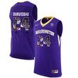 Washington Huskies Purple Devenir Duruisseau NCAA College Basketball Player Portrait Fashion Jersey