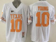 Men’s Texas Longhorns #10 Vince Young Burnt White NCAA Jersey Jersey , NCAA jerseys