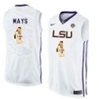 Male LSU Tigers White Skylar Mays College Basketball Jersey , NCAA jerseys