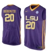 LSU Tigers Purple Brian Bridgewater NCAA Basketball Jersey , NCAA jerseys