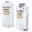 Male LSU Tigers White Tim Quarterman College Basketball Jersey , NCAA jerseys