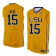 LSU Tigers Gold Reed Vial NCAA Basketball Jersey , NCAA jerseys