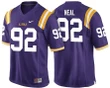 Male LSU Tigers Purple Lewis Neal NCAA Football Jersey , NCAA jerseys