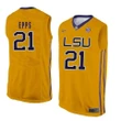 LSU Tigers Gold Aaron Epps NCAA Basketball Jersey , NCAA jerseys