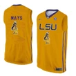 Male LSU Tigers Gold Skylar Mays College Basketball Jersey , NCAA jerseys