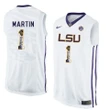 Male LSU Tigers White Jarell Martin College Basketball Jersey , NCAA jerseys