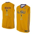 Male LSU Tigers Gold Duop Reath College Basketball Jersey , NCAA jerseys
