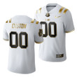 Men LSU Tigers Custom #00 White Golden Edition Jersey 2021-22 Limited Football