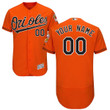Men's Baltimore Orioles Orange Custom Flexbase Majestic MLB Jersey