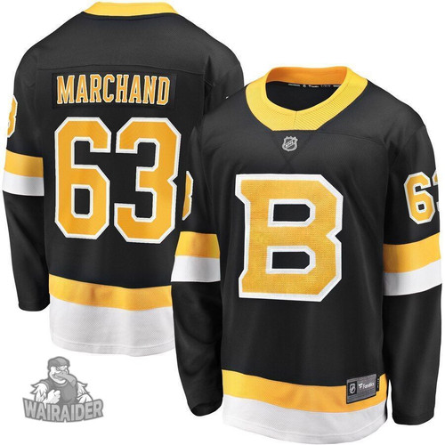 Brad Marchand Boston Bruins Pocopato Alternate Premier Breakaway Player Jersey - Black , NHL Jersey, Hockey Jerseys