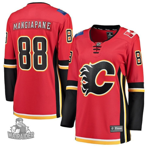 Andrew Mangiapane Calgary Flames Pocopato Women's Home Breakaway Player- Red Jersey