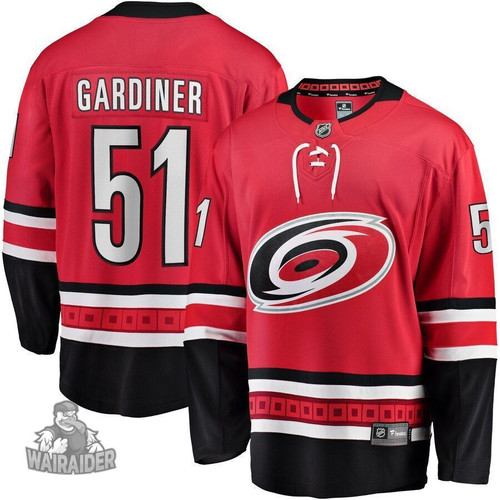 Jake Gardiner Carolina Hurricanes Pocopato Home Breakaway Player Jersey - Red , NHL Jersey, Hockey Jerseys