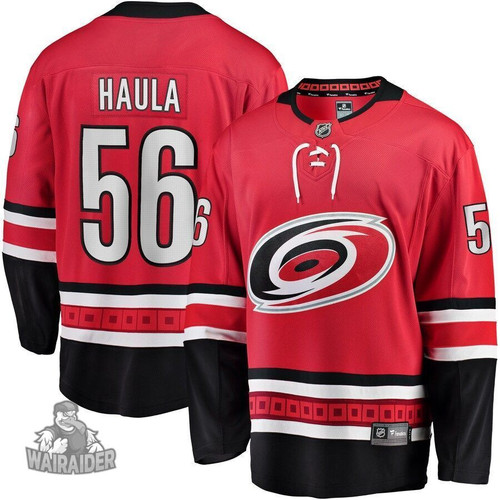 Erik Haula Carolina Hurricanes Pocopato Home Breakaway Player Jersey - Red , NHL Jersey, Hockey Jerseys