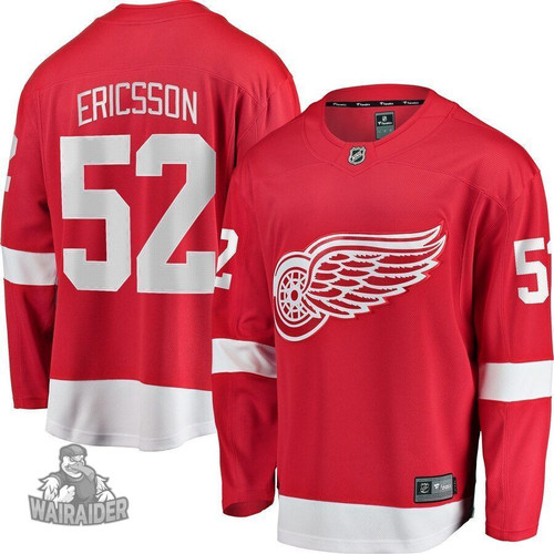 Jonathan Ericsson Detroit Red Wings Pocopato Breakaway Player Jersey - Red , NHL Jersey, Hockey Jerseys