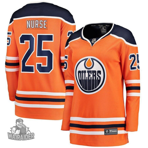Darnell Nurse Edmonton Oilers Pocopato Women's Home Breakaway Player- Orange Jersey