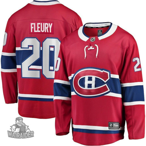 Cale Fleury Montreal Canadiens Pocopato Home Breakaway Player- Red Jersey