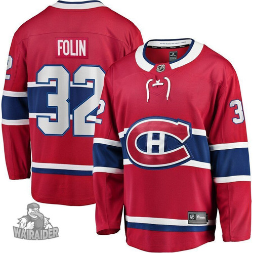 Christian Folin Montreal Canadiens Pocopato Home Breakaway Player- Red Color Jersey