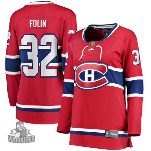 Christian Folin Montreal Canadiens Pocopato Women's Home Breakaway Player- Red Jersey