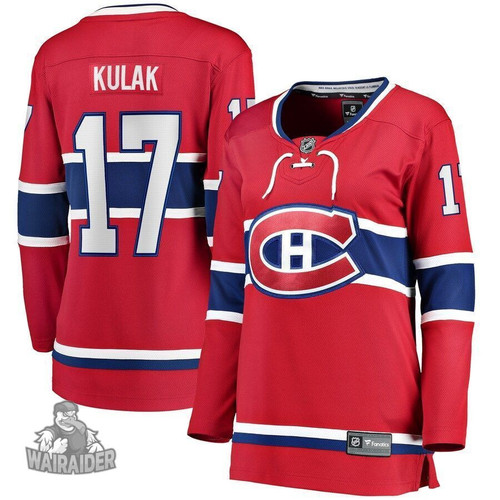 Brett Kulak Montreal Canadiens Pocopato Women's Home Breakaway Player- Red Jersey