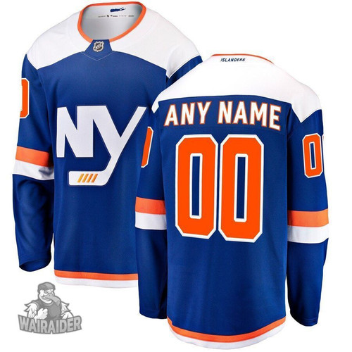 New York Islanders Youth Alternate Breakaway Custom Jersey, Blue, NHL Jersey - Pocopato