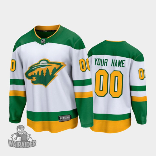 Minnesota Wild Men's Custom Special Edition 2021 Jersey, White, NHL Jersey - Pocopato