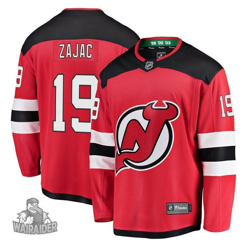 Travis Zajac New Jersey Devils Pocopato Home Breakaway Player Jersey - Red , NHL Jersey, Hockey Jerseys
