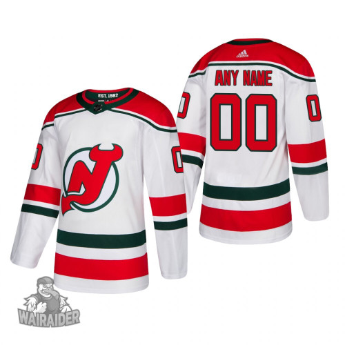 New Jersey Devils Youth Custom 2019 Alternate Reasonable Jersey, White, NHL Jersey - Pocopato