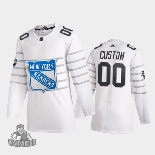 New York Rangers Youth Custom 2020 NHL All-Star Game Jersey, White, NHL Jersey - Pocopato