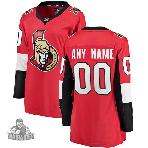 Ottawa Senators Women's Home Breakaway Custom Jersey, Red, NHL Jersey - Pocopato