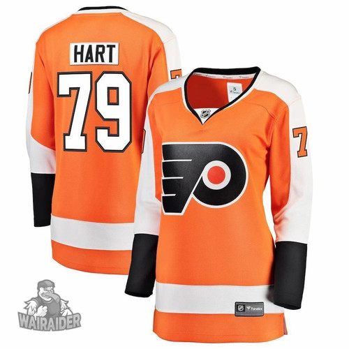 Carter Hart Philadelphia Flyers Pocopato Women's Home Premier Breakaway Player- Orange Jersey