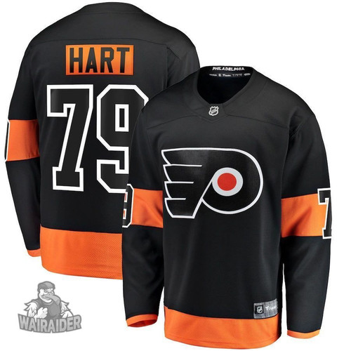 Carter Hart Philadelphia Flyers Pocopato Alternate Breakaway Player- Black Jersey