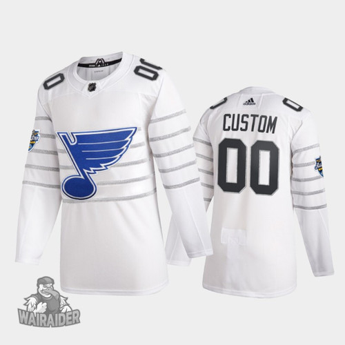 St. Louis Blues Men's Custom 2020 NHL All-Star Game Jersey, White, NHL Jersey - Pocopato