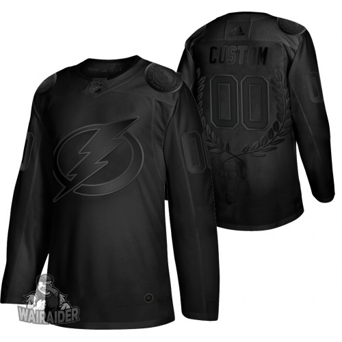 Tampa Bay Lightning Custom Glory Jersey - Awards Collection, Black, NHL Jersey - Pocopato