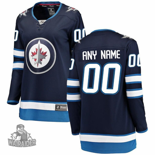 Winnipeg Jets Women's Home Breakaway Custom Jersey, Blue, NHL Jersey - Pocopato