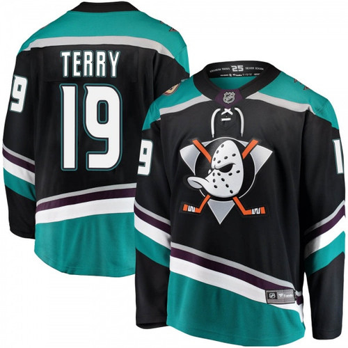 Youth Troy Terry Anaheim Ducks Branded Alternate Jersey - Breakaway Black