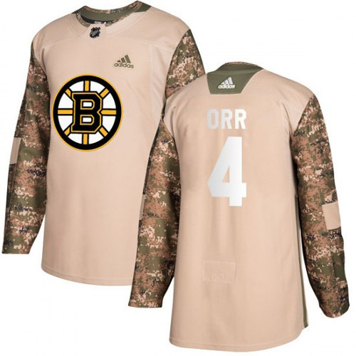Youth Boston Bruins Bobby Orr Veterans Day Practice Jersey - Camo