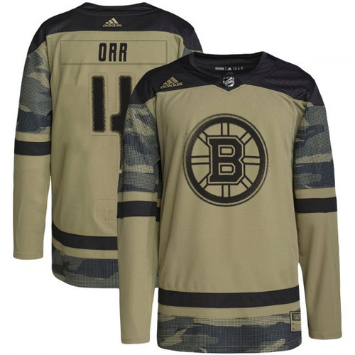 Men's Boston Bruins Bobby Orr Military Appreciation Practice Jersey - Camo