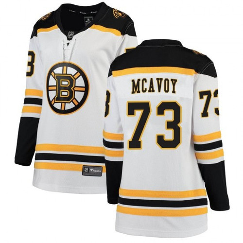 Women's Boston Bruins Charlie McAvoy Breakaway Away Jersey - White