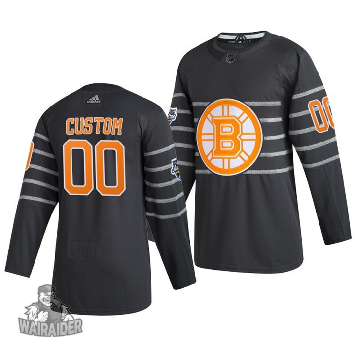 Boston Bruins Men's Custom 2020 NHL All-Star Game Jersey, Gray, NHL Jersey - Pocopato