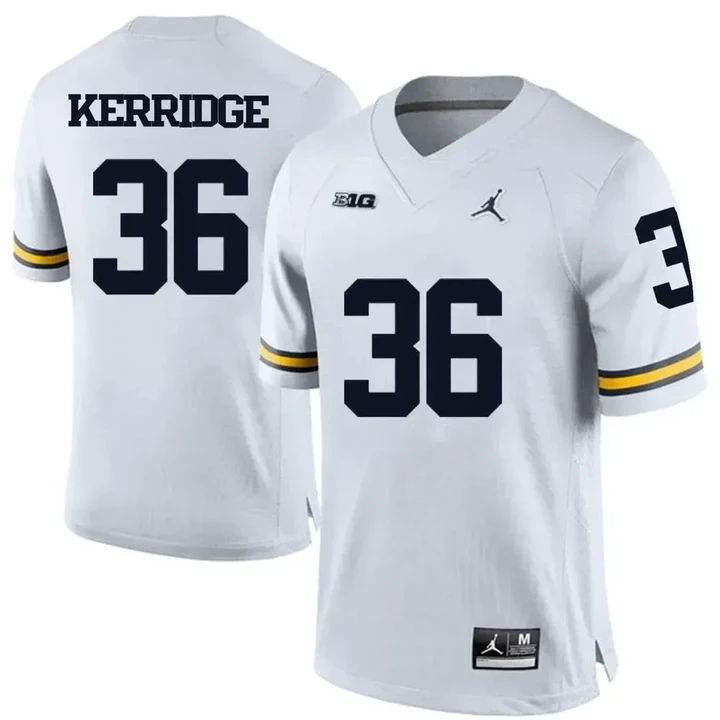 Michigan Wolverines White Joe Kerridge Football Jersey , NCAA jerseys