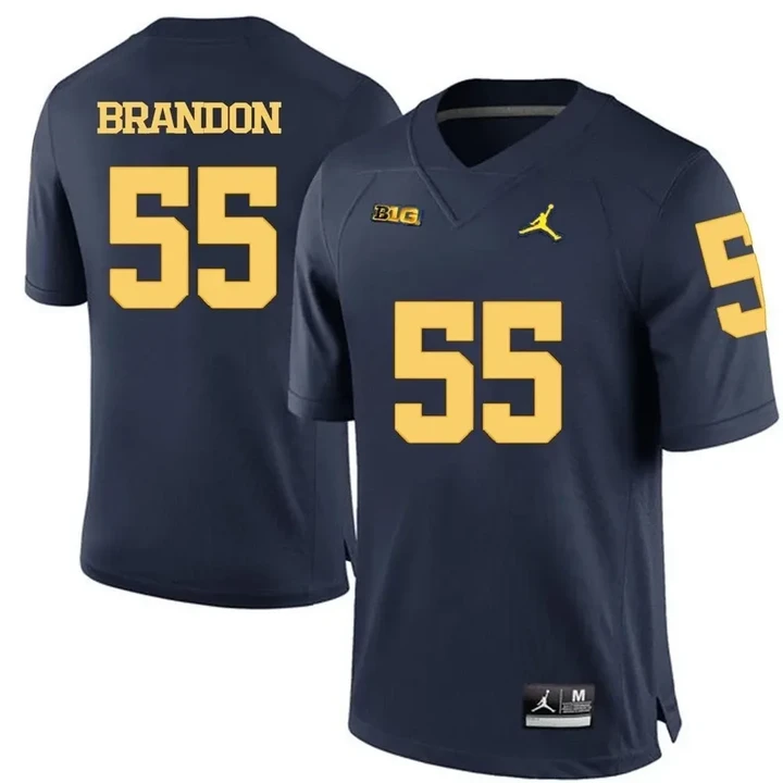 Michigan Wolverines Navy Blue Brandon Graham Football Jersey , NCAA jerseys